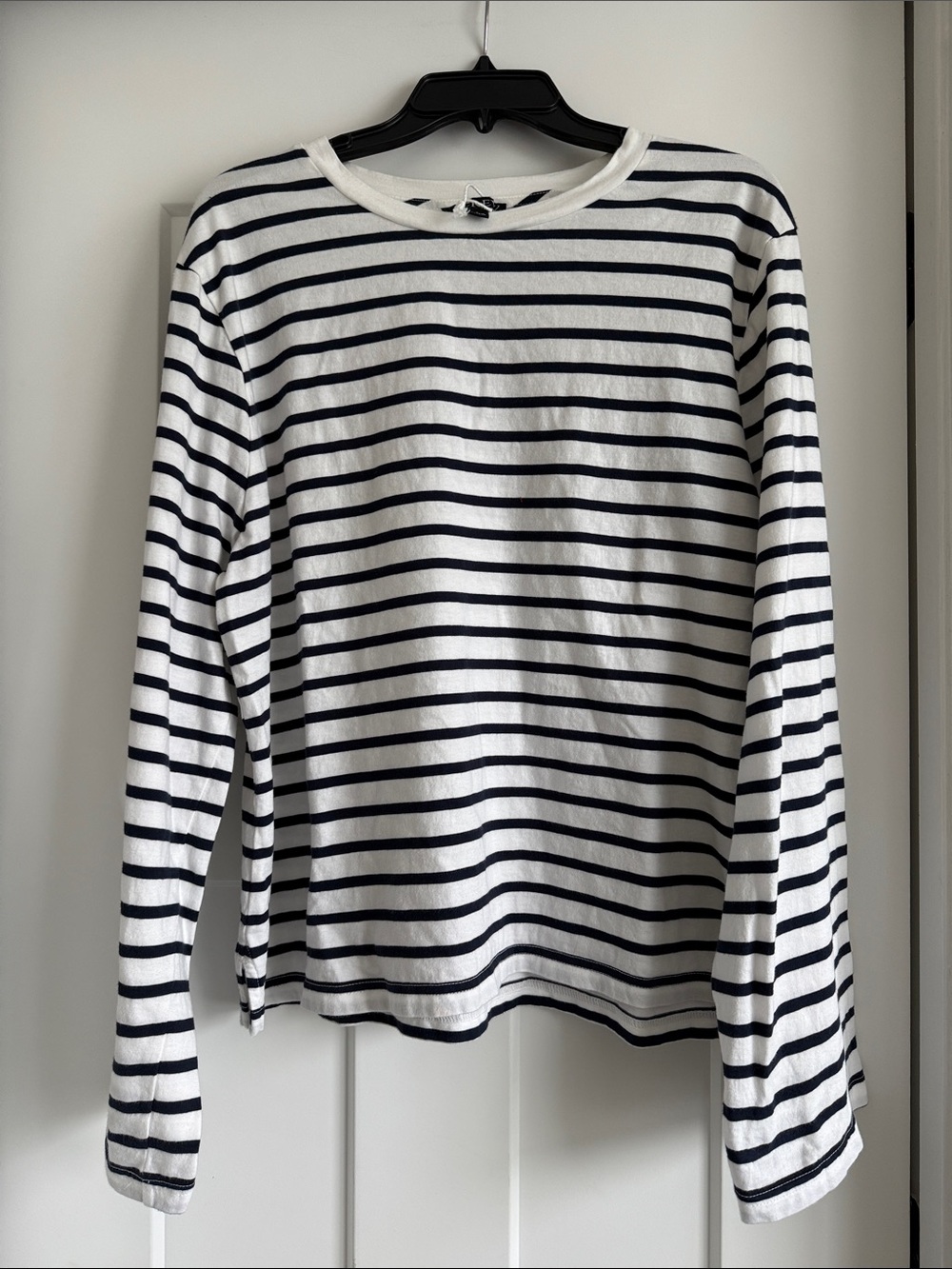 J crew stripped long sleeve shirt